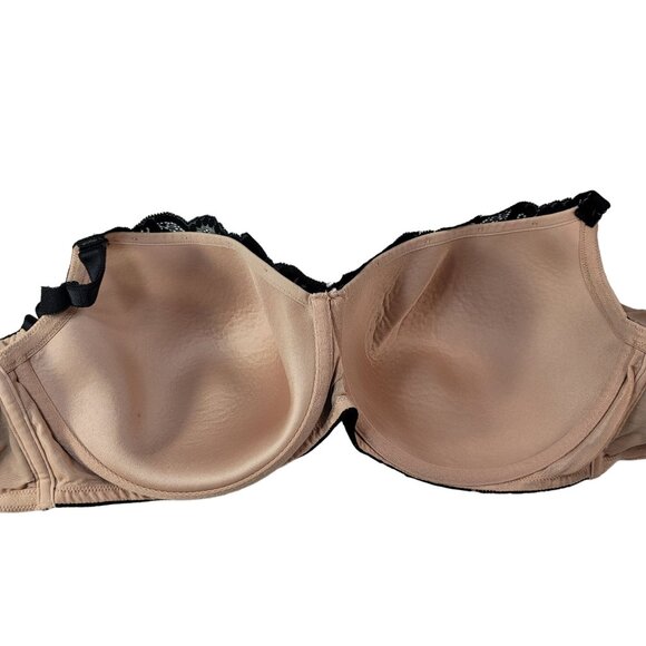 Torrid Full Coverage Bra Black 42DDD Underwire Lightly Lined Exploded Floral - Picture 6 of 11